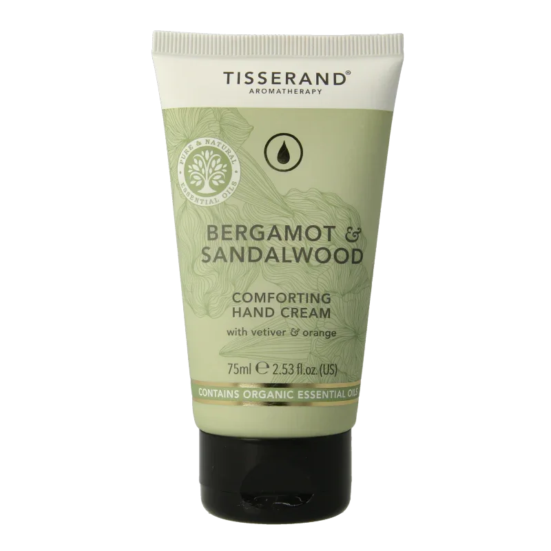 Tisserand Handcreme bergamot & sandelhout 75 Milliliter
