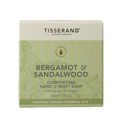 Tisserand Zeep bergamot & sandelhout 100 Gram