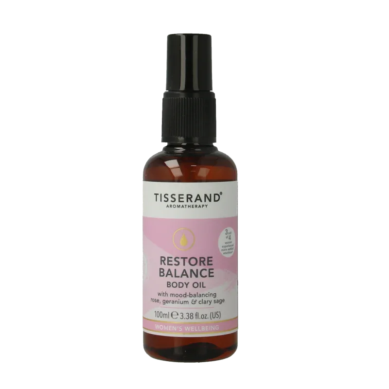 Tisserand Restore balance massage & body oil 100 Milliliter