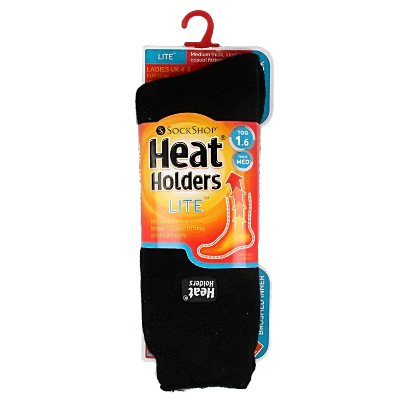 Heat Holders Ladies socks lite maat 4-8 black 1 Paar
