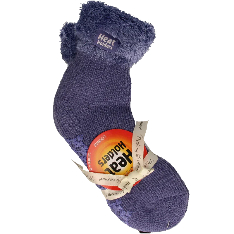 Heat Holders Ladies lounge socks maat 4-8 (37-42) dark lavender 1 Paar