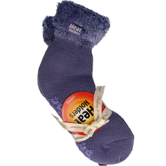 Heat Holders Ladies lounge socks maat 4-8 (37-42) dark lavender 1.00 Paar
