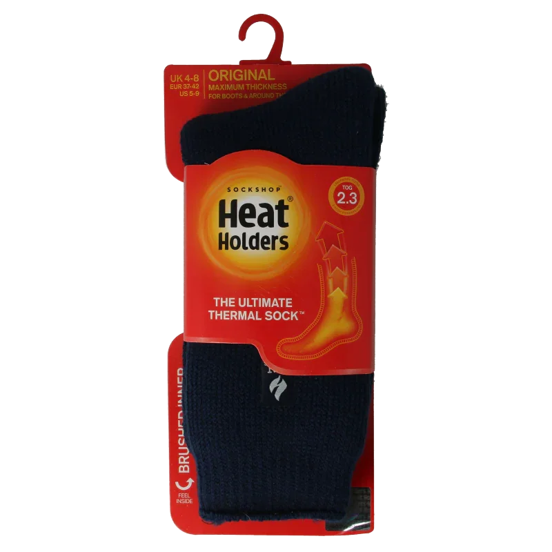 Heat Holders Ladies original socks 37-42 navy blue 1 Paar