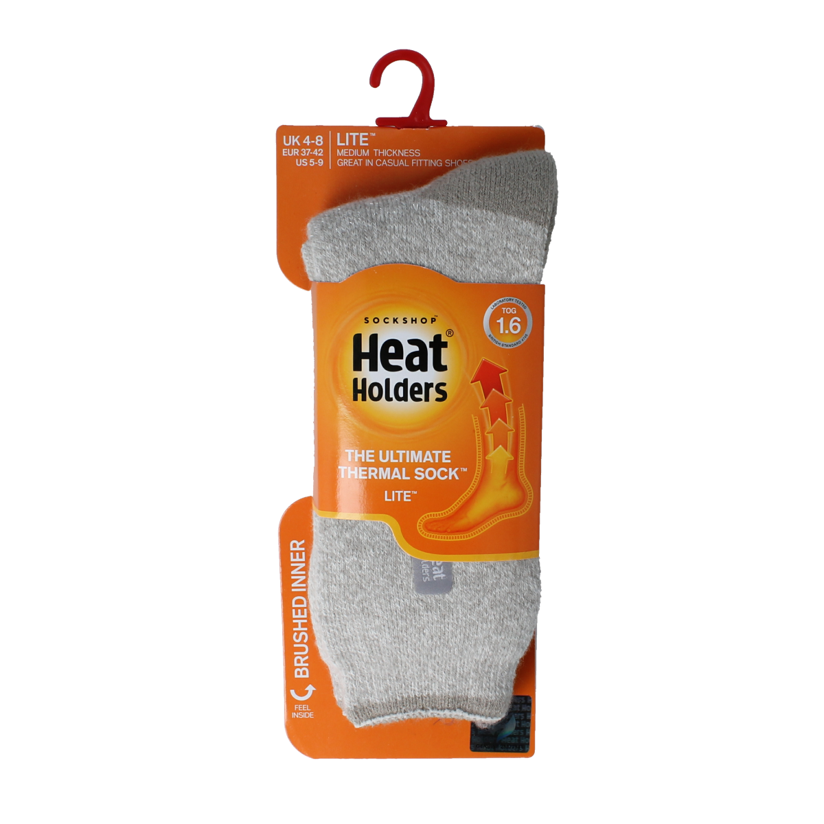 Heat Holders Lite socks 37-42 light grey 1.00 Paar
