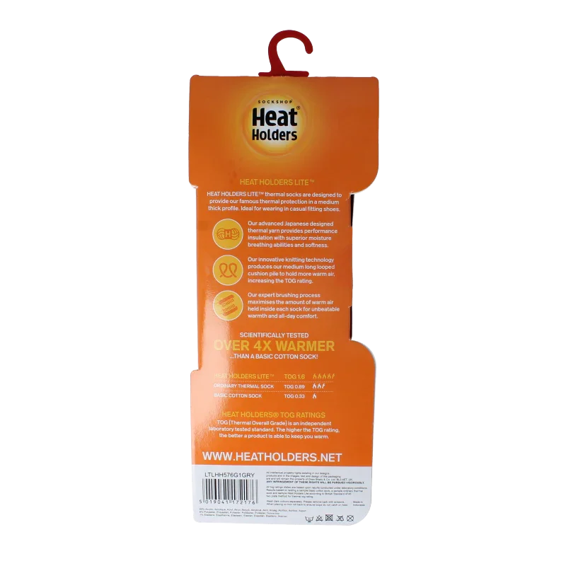 Heat Holders Lite socks 37-42 light grey 1 Paar