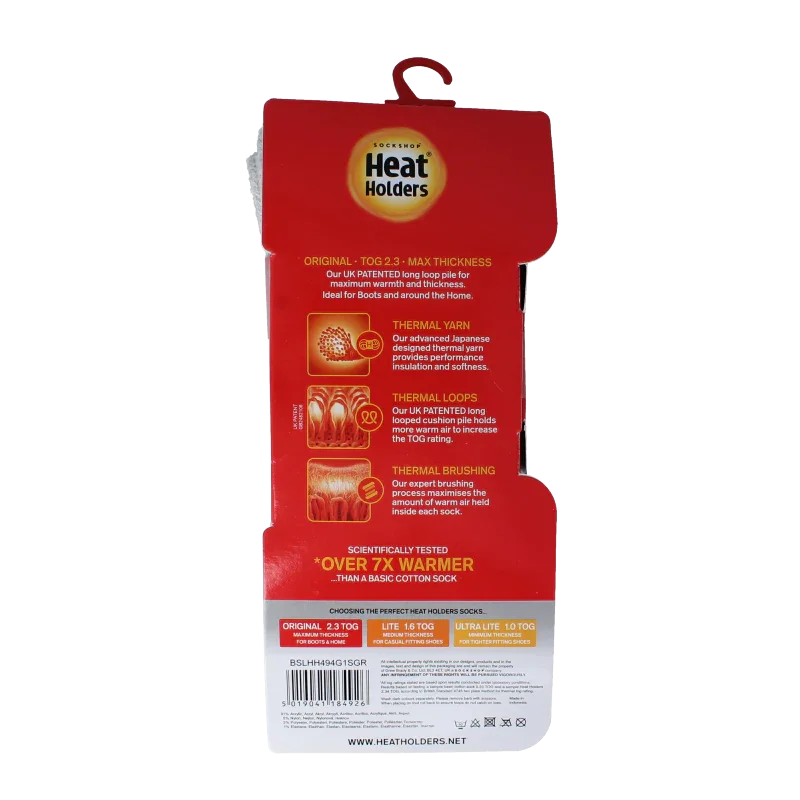 Heat Holders Original socks 37-42 silver/grey 1 Paar