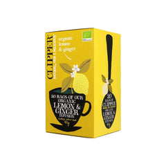 Clipper Lemon & ginger tea bio 20.00 Zakjes