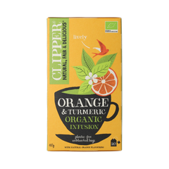 Clipper Orange & turmeric infusion bio 20.00 Zakjes