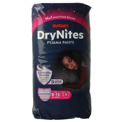Huggies Drynites girl 8-13 jaar 9 Stuks