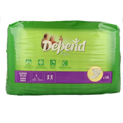 Depend Flex super+ maat L 14 Stuks