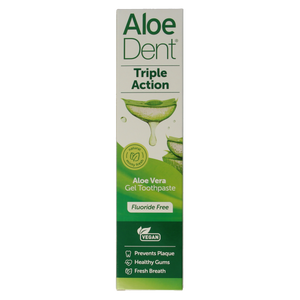 Optima Tandpasta aloe vera triple action fluor free 100.00 Milliliter