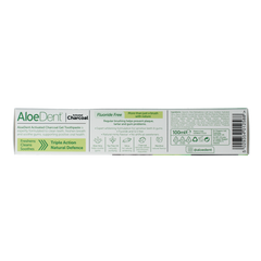 Aloe Dent Tandpasta charcoal 100.00 Milliliter
