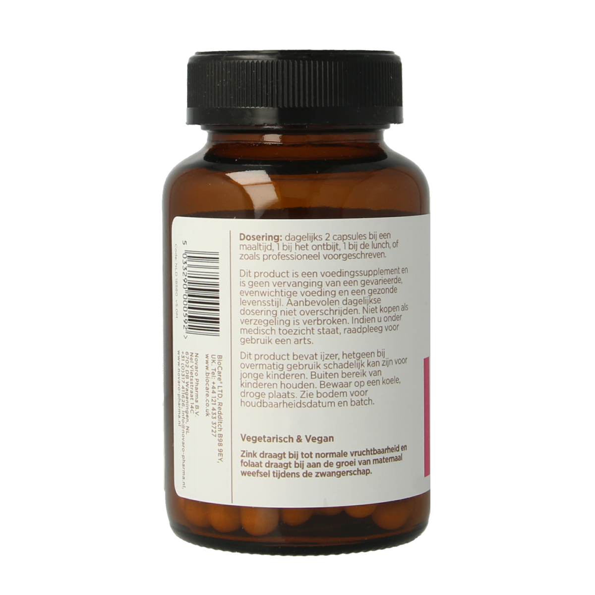 BioCare Methyl zwangerschap multinutrient 60.00 Vegetarische capsules