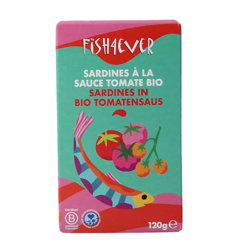 Fish 4 Ever Sardines in tomatensaus 120 Gram