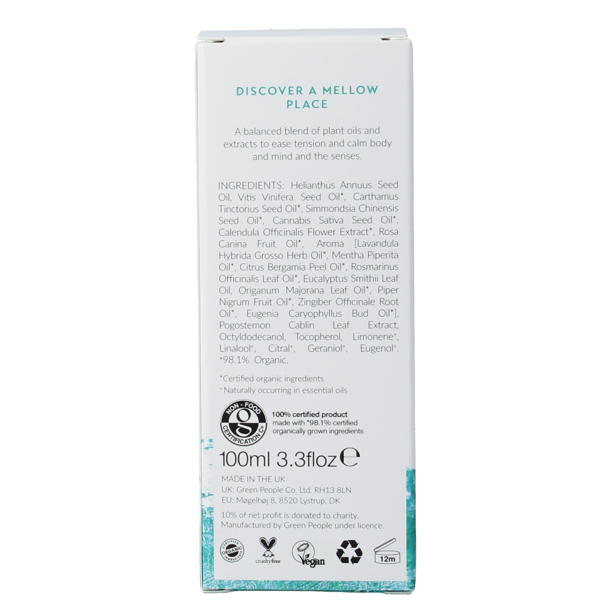 Green People Body oil time to ease muscle relax 100.00 Milliliter