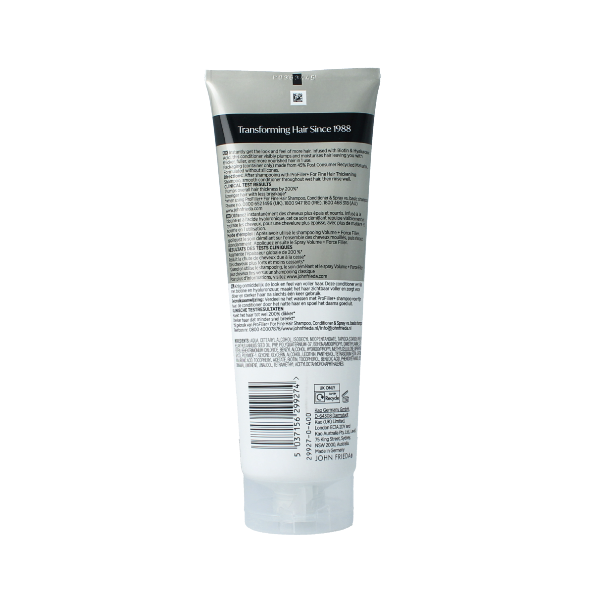 John Frieda Profiller+ conditioner 250.00 Milliliter