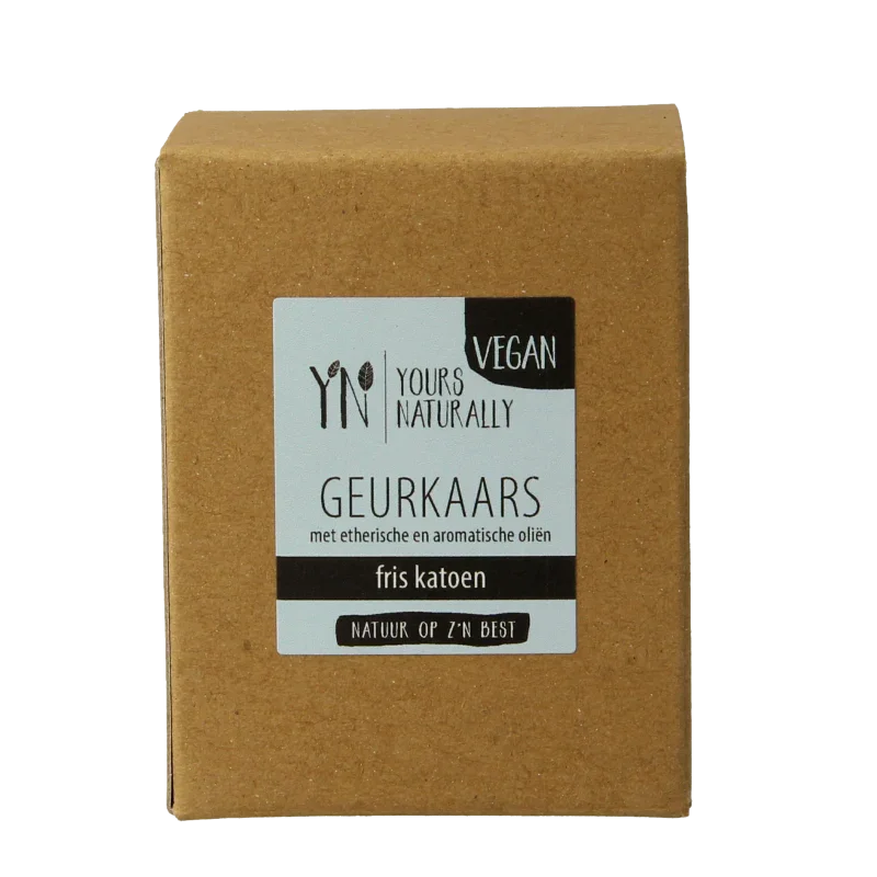 Yours Naturally Votive geurkaars fris katoen 9cl 1 Stuks