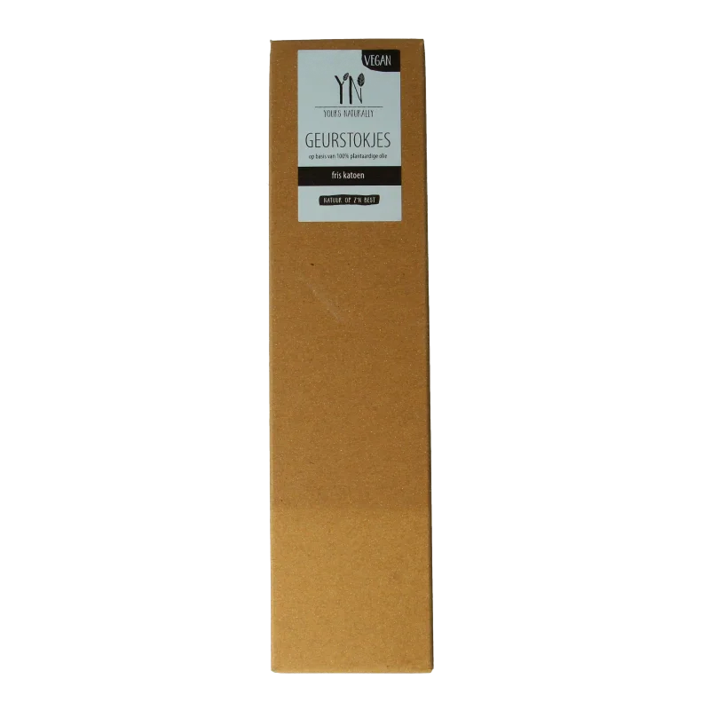 Yours Naturally Geurstokjes fris katoen 50ml 1 Stuks