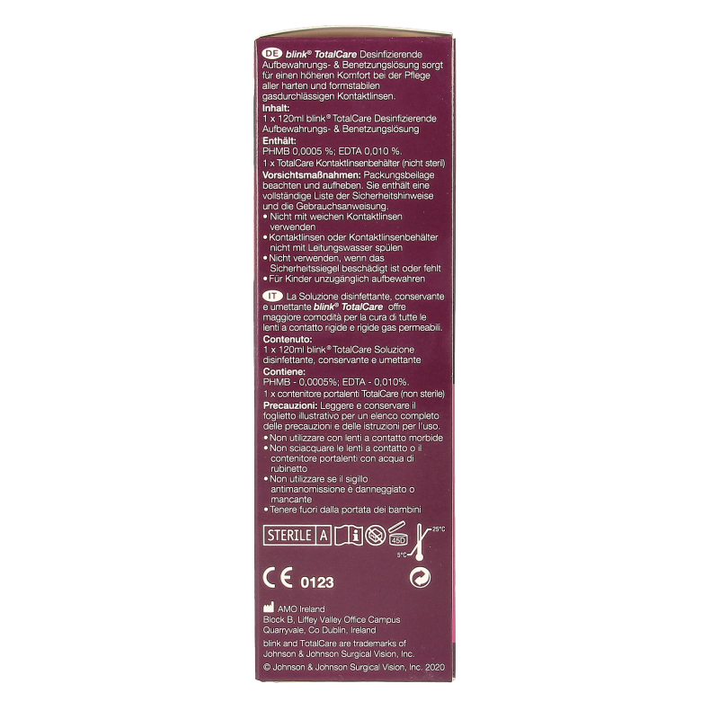 Blink Total care solution & lenscassette 120 Milliliter