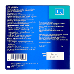 Nicotinell Mint 1mg 204.00 Zuigtabletten