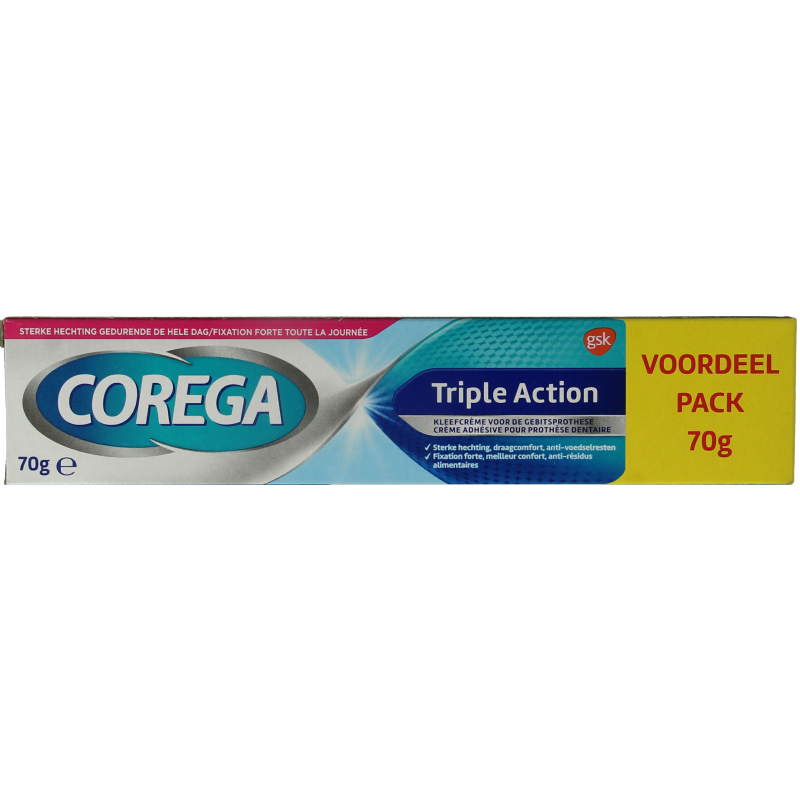 Corega Triple action kleefcreme 70 Gram