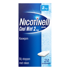 Nicotinell Kauwgom cool mint 2mg 24.00 Stuks