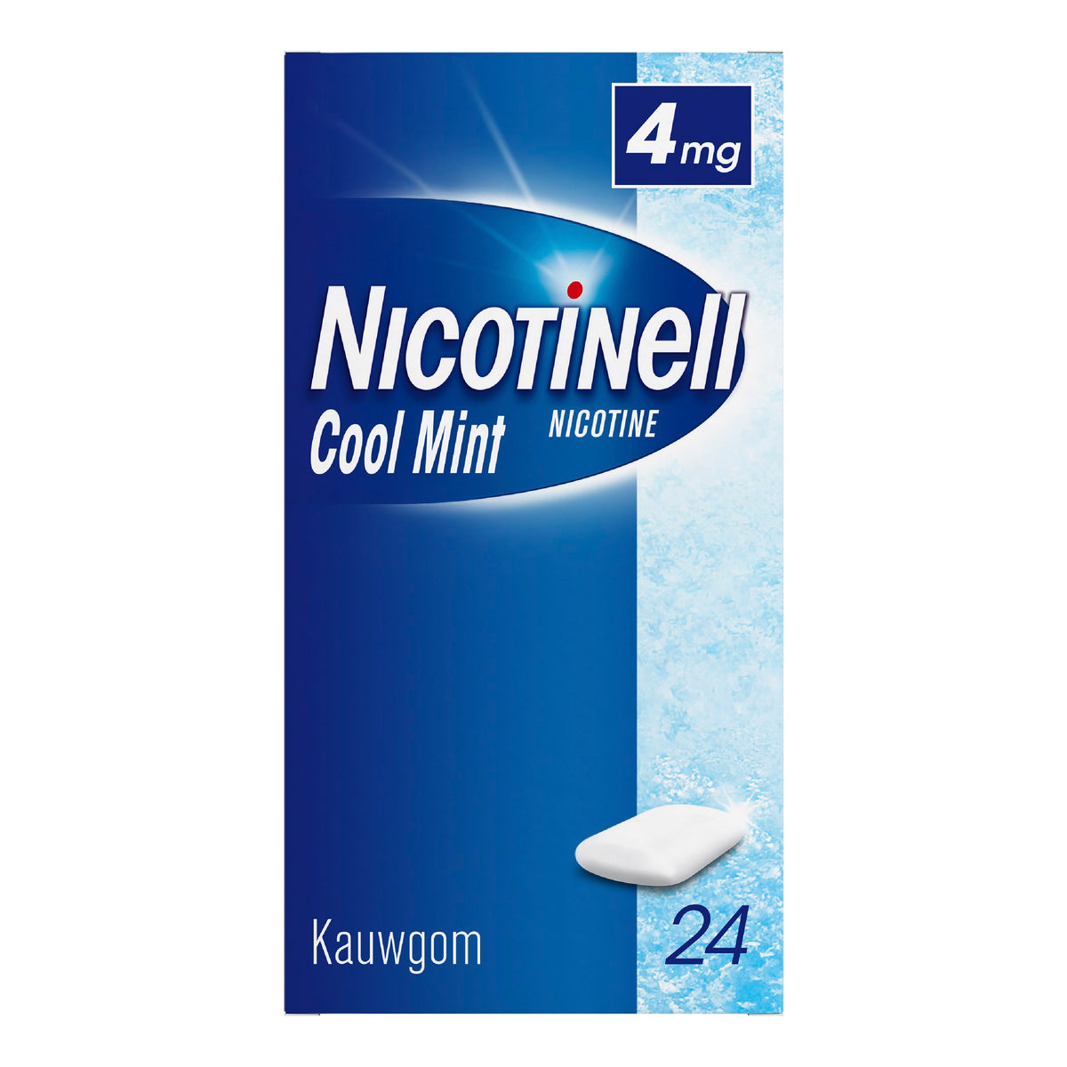Nicotinell Kauwgom cool mint 4mg 24 Stuks