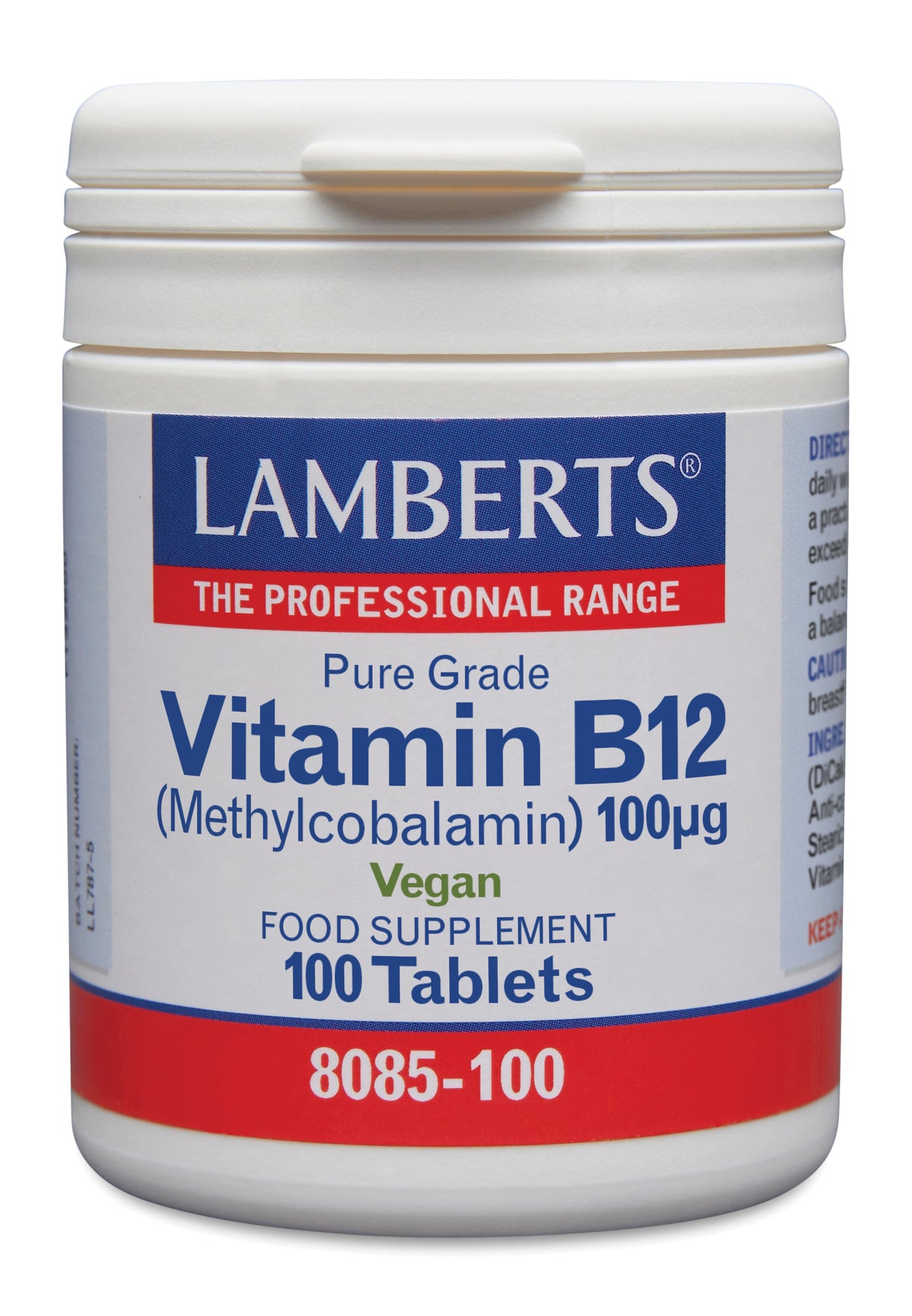 Lamberts Vitamine B12 100mcg (methylcobalamine) 100.00 Tabletten