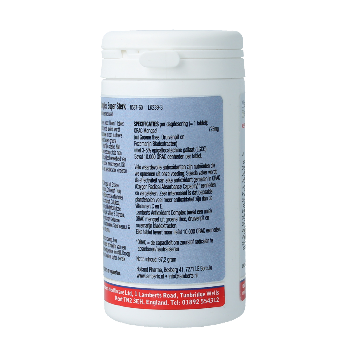 Lamberts Antioxidant complex super sterk 60.00 Tabletten