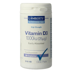 Clinicpacks Vitamine D 1000IE 25mcg 180 Capsules