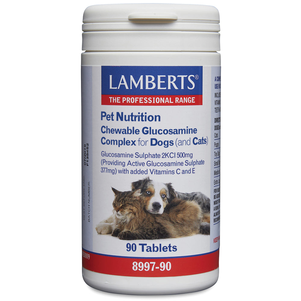 Lamberts Glucosamine kauwtabletten voor hond en kat 90 Tabletten