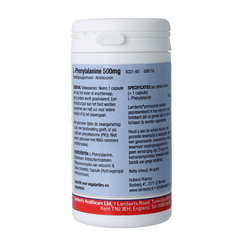 Lamberts L-Phenylalanine 500mg 60 Capsules