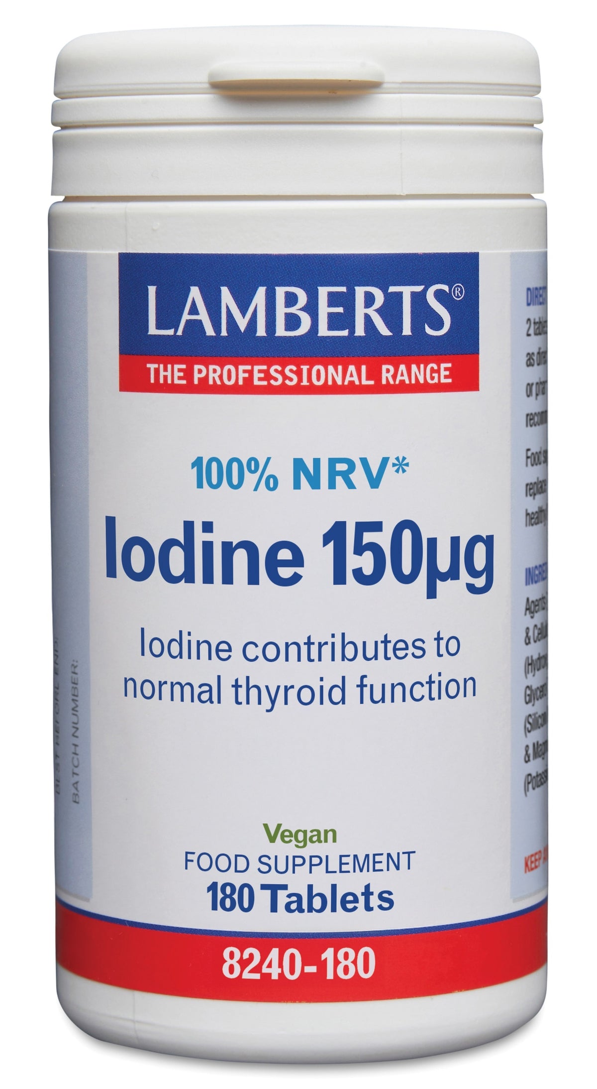 Lamberts Jodium 150mcg (iodine) 180 Tabletten