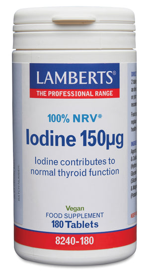Lamberts Iode 150mcg (iodine) 180 Comprimés