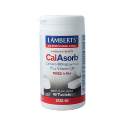 Lamberts Calasorb (calcium citraat) & Vitamine D3 60 Tabletten