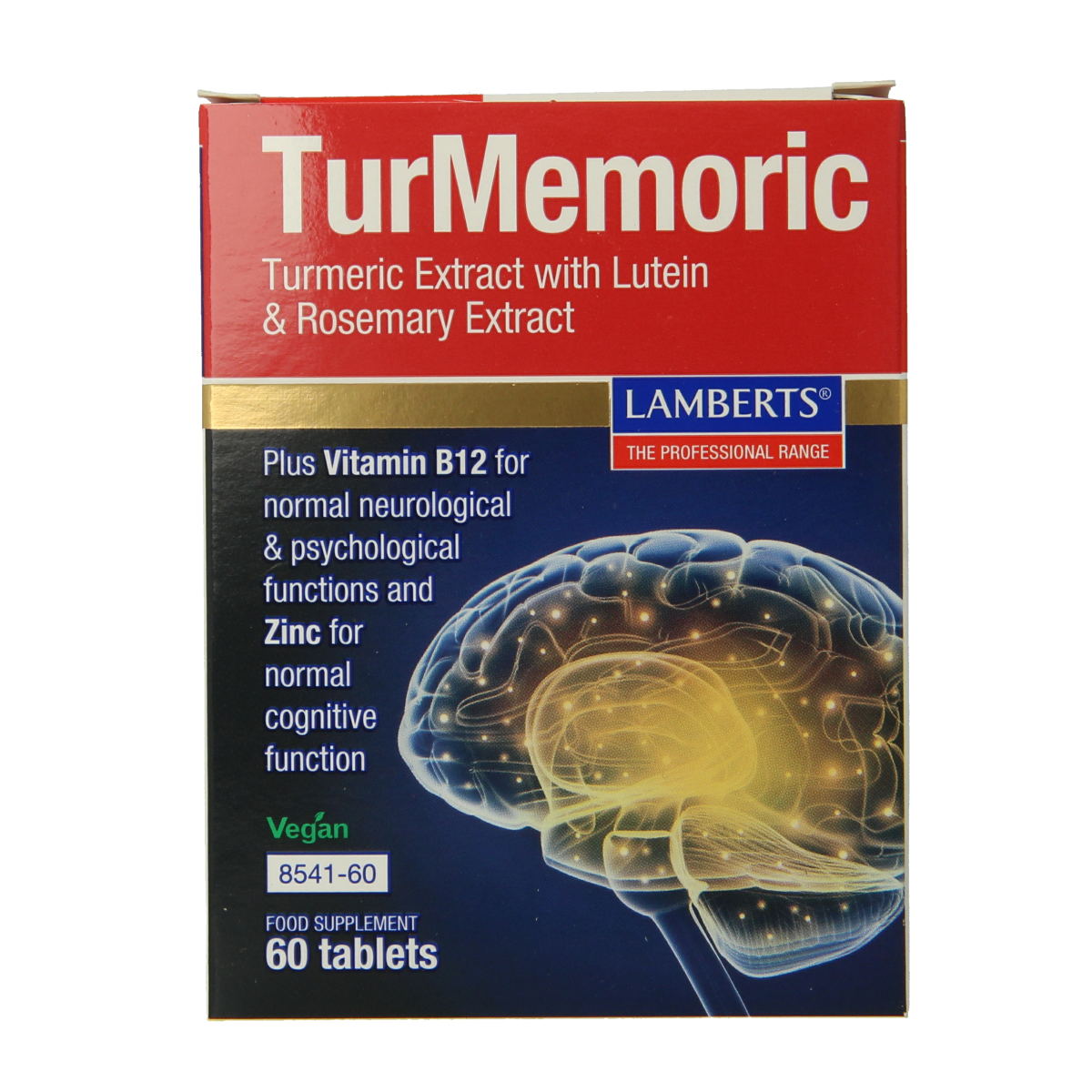 Lamberts Turmemoric met curcuma, luteïne en rozemarijn 60.00 Tabletten