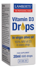 Lamberts Vitamine D3 druppels 20 Milliliter