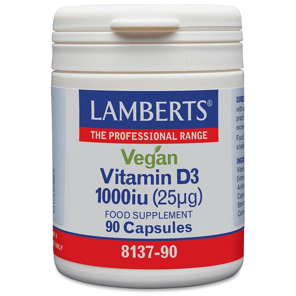 Lamberts Vitamine D3 1000IE 25mcg vegan 90 Capsules