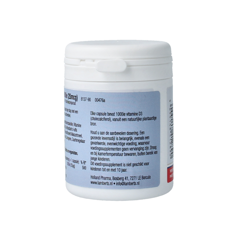 Lamberts Vitamine D3 1000IE 25mcg vegan 90 Capsules