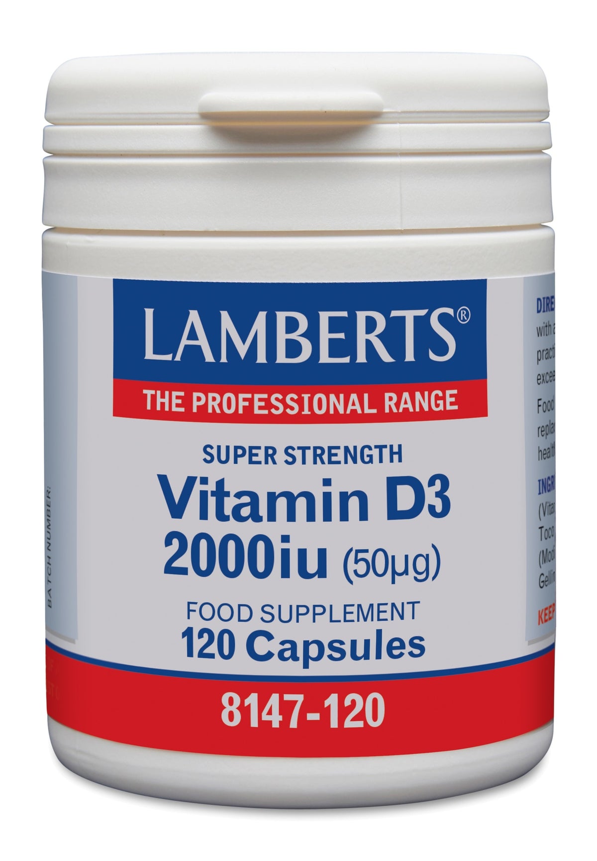 Lamberts Vitamine D3 2000IE 120 Capsules
