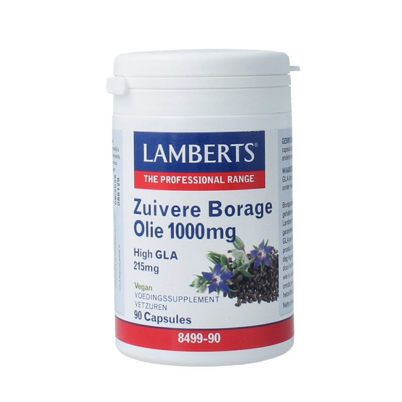 Lamberts Borageolie starflower 1000mg 90 Vegetarische capsules