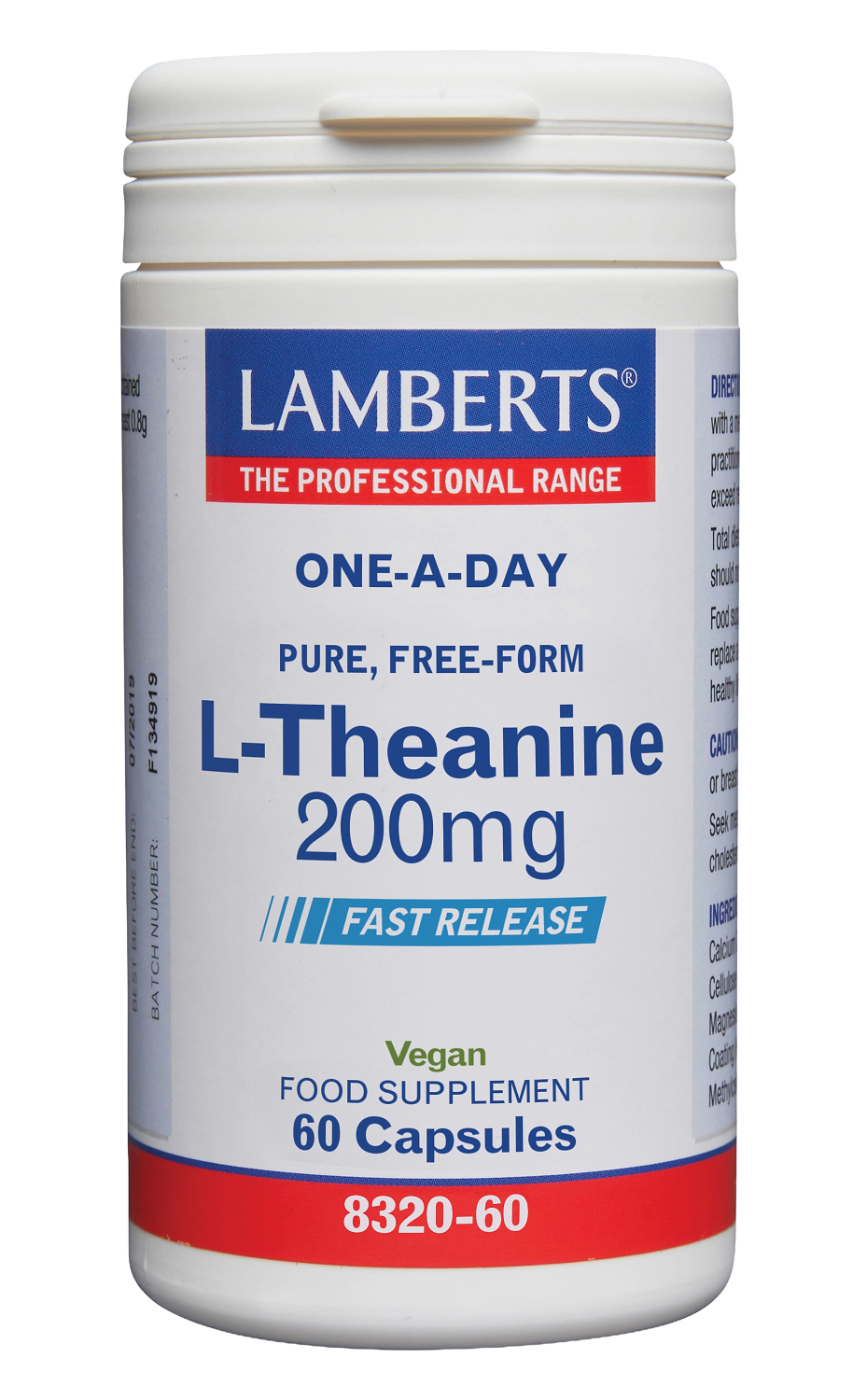 Lamberts L-Theanine 200mg 60 Capsules