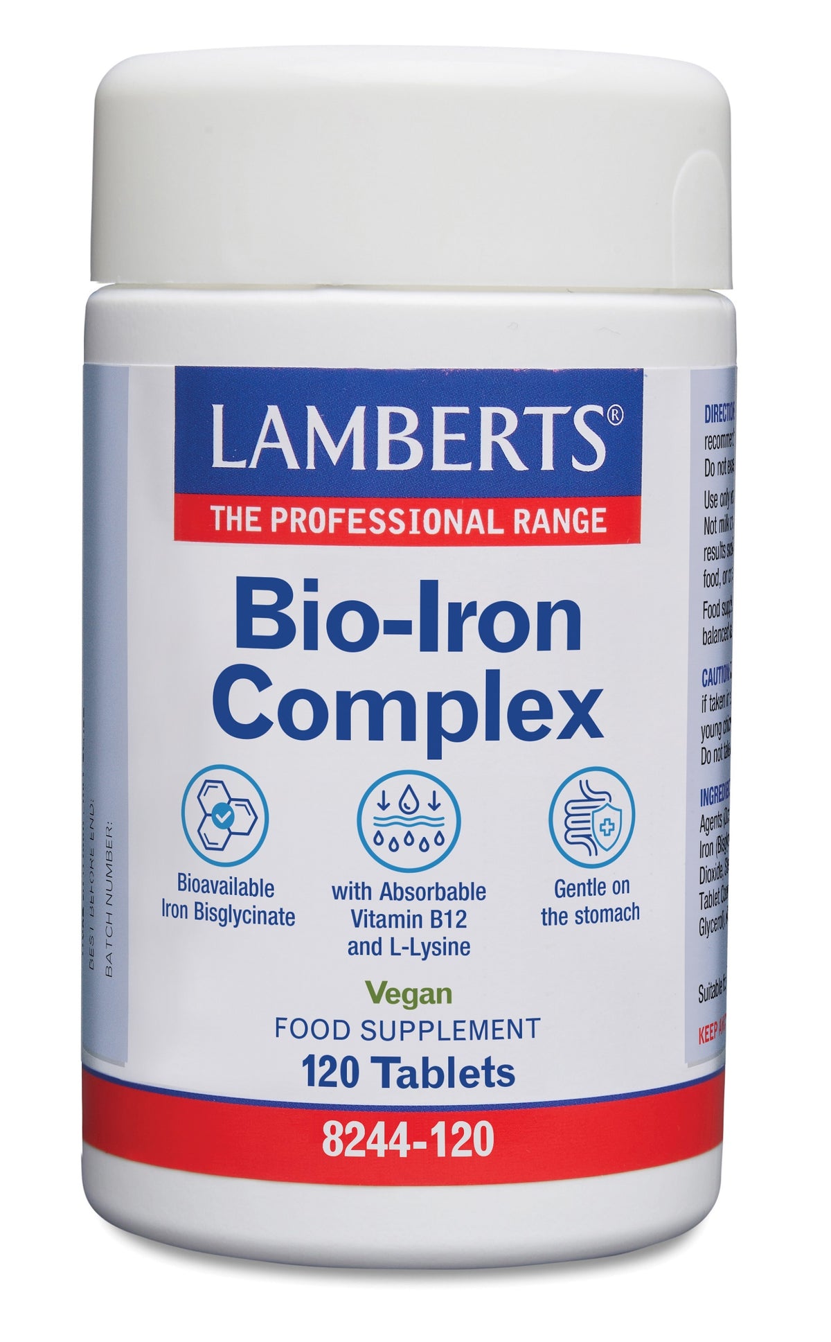 Lamberts Bio-ijzer complex 120 Tabletten
