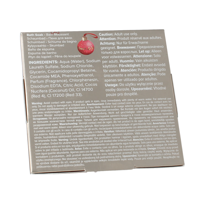 The Luxury Bathing Co Comfort & joy bath soak bauble 250 Milliliter