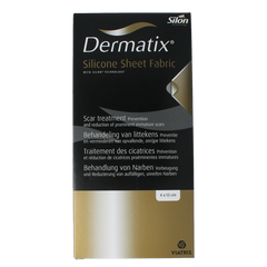 Dermatix Dermatix siliconen sheet fabric 4x13cm 1.00 Stuks