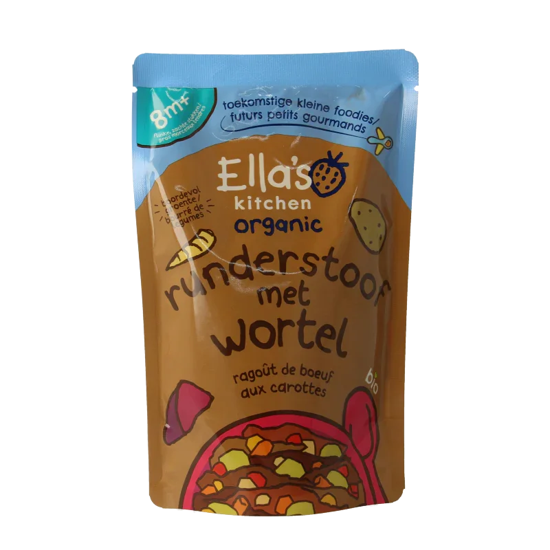 Ella's Kitchen Hartverwarmende runderstoof 8+ maanden bio 190 Gram
