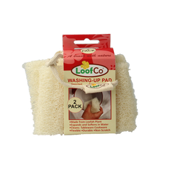 Loofco Afwas spons loofah bio 2 Stuks