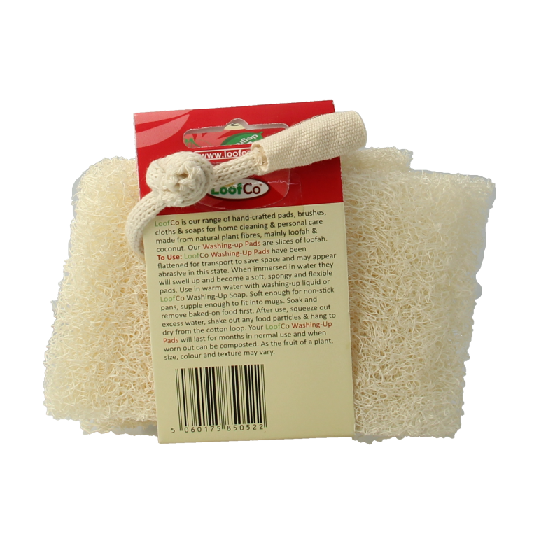 Loofco Afwas spons loofah bio 2 Stuks