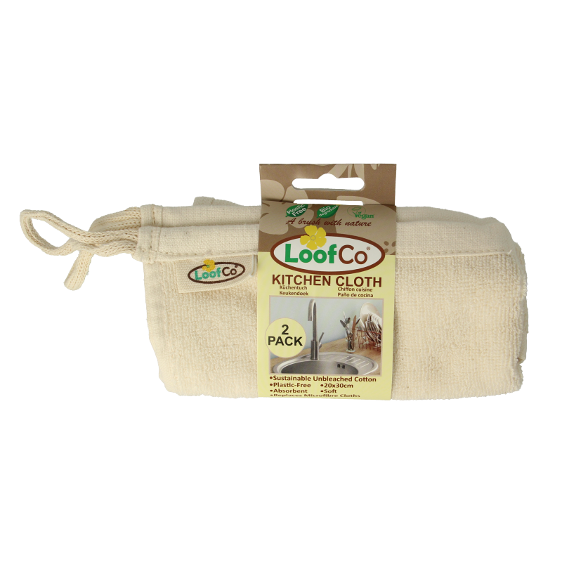 Loofco Vaatdoekjes bio 2 Stuks