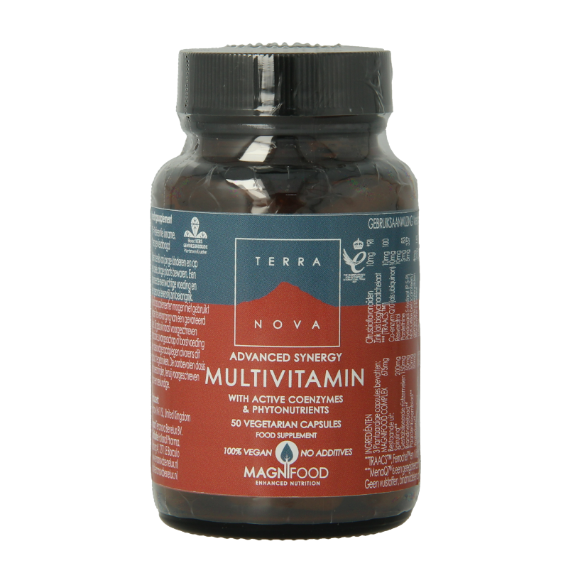 Terranova Actieve multivitamine & co-enzymen 50 Vegetarische capsules